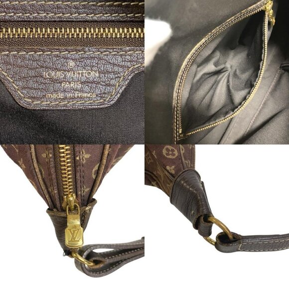 Louis Vuitton Monogram Mini Lin Boulogne Shoulder Bag One Shoulder Ebène Brown - Picture 11 of 11